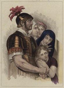 Centurião e a sua família (cor litho) de English School