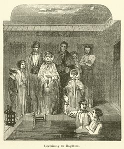 Cerimônia de Batismo (gravura) de English School