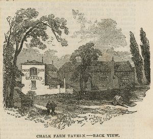 Chalk Farm Tavern, Londres, vista traseira de English School
