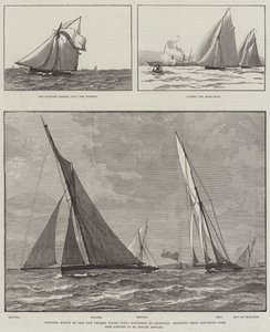 Channel Match of the New Thames Yacht Club, Southend to Harwich, a partir de Southend Pier (gravação) de English School