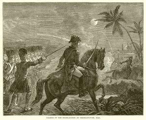 Carga dos Highlanders em Seringapatam, 1792 de English School