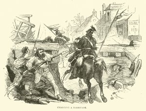 Carregando uma barricada, outubro de 1870 de English School