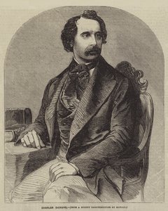 Charles Dickens (gravura) de English School
