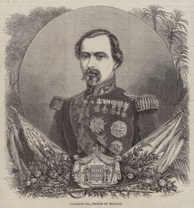Carlos III, Príncipe do Mónaco (gravura) de English School