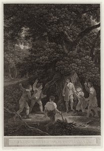 Carlos II na floresta de Boscobel