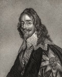 Charles I, gravado por Bocquet, de "Um Catálogo dos Autores Reais e Nobres", publicado em 1806 de English School