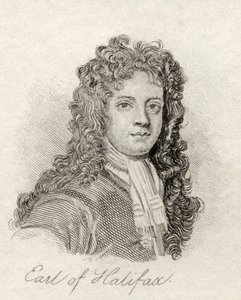 Charles Montagu, 1º Conde de Halifax, do &39;Crabb&39;s Historical Dictionary&39;, publicado em 1825 de English School