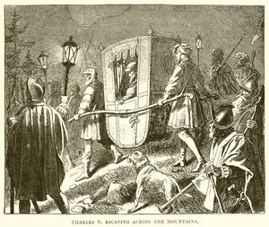 Charles V escapando pelos Mountians de English School