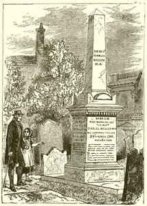 Charles Wesley, lápide (gravura) de English School