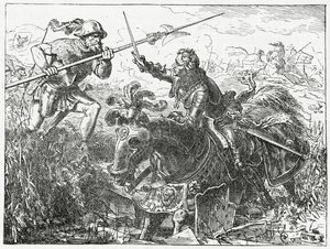 Carlos, o Ousado, Duque de Borgonha, na Batalha de Nancy, 5 de janeiro de 1477, 1882 de English School