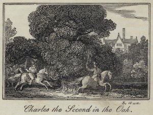 Charles the Second in the Oak (gravura) de English School