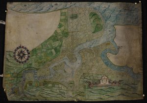 Mapa do curso do rio Medway de Rochester a The Nore de English School