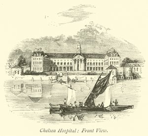 Chelsea Hospital, vista frontal de English School