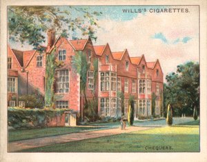 Chequers, Buckinghamshire (litografia a cores) de English School