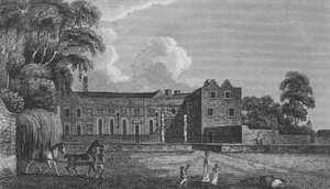 Cheshunt House, Hertfordshire (gravura) de English School