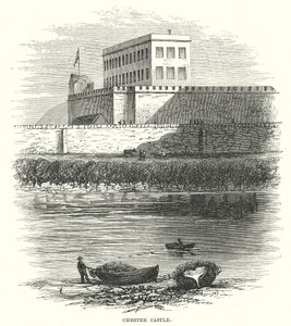Castelo de Chester (gravura) de English School