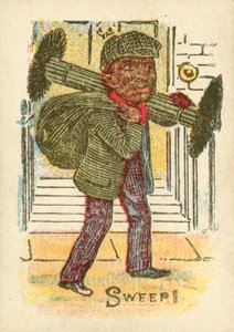 Chimney sweep com seus pincéis de English School