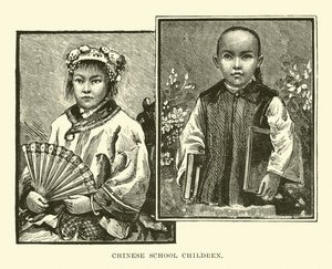 Crianças em idade escolar chinesa de English School