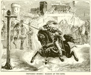 Esportes de cavalaria: Inclinando no anel de English School