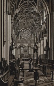 Christ Church Cathedral, Oxford (litho) de English School