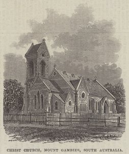 Igreja de Cristo, Monte Gambier, Austrália do Sul (gravura) de English School