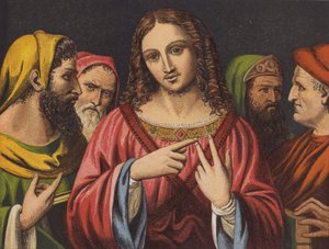 Cristo e os Médicos Judeus (chromolitho) de English School