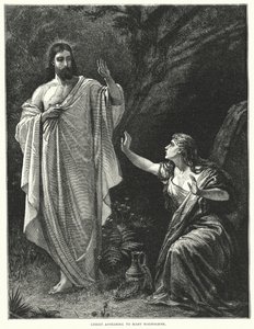 Cristo aparecendo a Maria Madalena (gravura) de English School