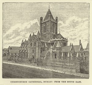 Catedral de Christchurch, em Dublin, do sudeste de English School