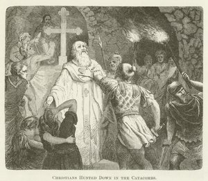 Cristãos caçados nas catacumbas