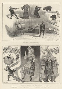 Animações de Natal nos Teatros de Londres (gravura) de English School