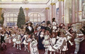 Festas de Natal para crianças, Savoy Hotel (cor litho) de English School