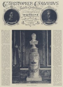 Cristóvão Colombo e o Quarto Centenário da Descoberta da América (gravura) de English School