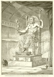 Chryselephantine Estátua de Zeus Olympios, restaurada de English School