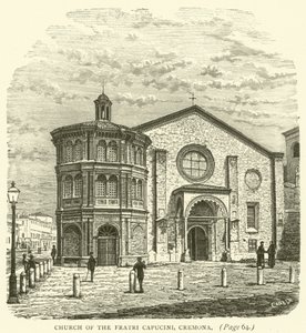 Igreja dos Fratri Capucini, Cremona (gravura) de English School