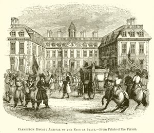 Clarendon House: chegada do rei no estado