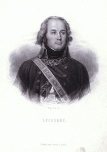 Claude Lecourbe, general francês durante as guerras revolucionárias francesas e napoleónicas (gravura) de English School