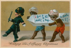 Agulha Cleópatra, cartão de Natal de English School