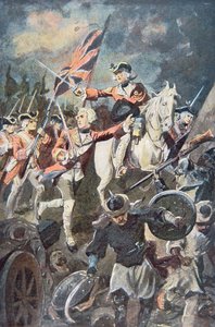 Clive at Plassey (cor litho) de English School