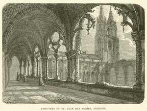 Claustros de São João de Vignes, Soissons (gravura) de English School