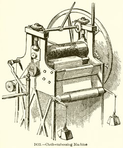 Máquina de gravação de pano de English School