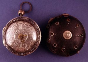 Relógio de autocarro, com alarme e repetidor, por Cabrier of London, c.1775 de English School
