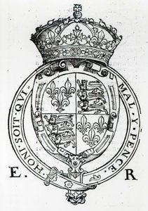 Brasão de armas da rainha Elizabeth I de English School