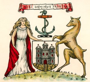 Brasão de armas de Edimburgo, Escócia de English School