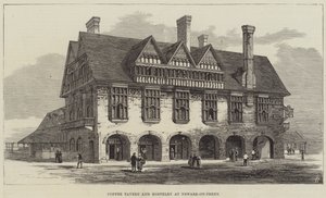 Coffee Tavern e Hostelry em Newark-on-Trent (gravura) de English School