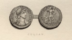 Moeda da época de Juliano, o Apóstata