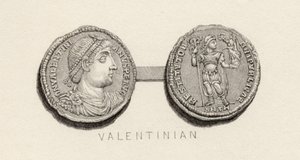 Moeda da época de Valentinian