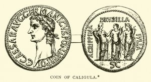 Moeda de Calígula de English School