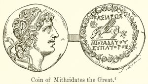 Moeda de Mitrídates, o Grande de English School