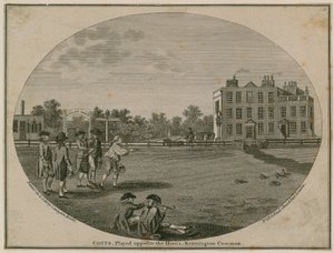 Coits jogado em frente aos chifres, Kennington Common de English School