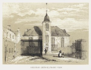 Igreja do Colégio, Vista Frontal (gravura) de English School